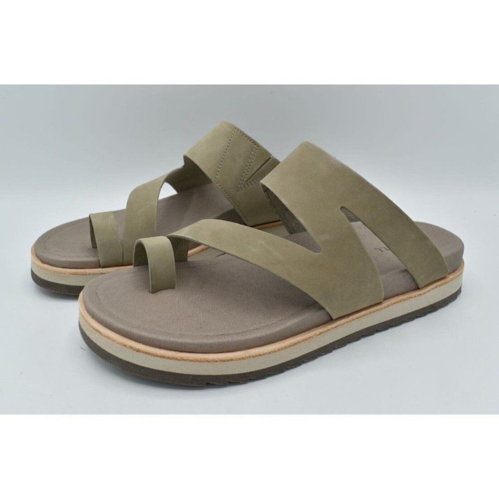 Merrell Juno Wrap Sandals Womens 10 Moon Beige Leather Comfort Slide Shoes NWB